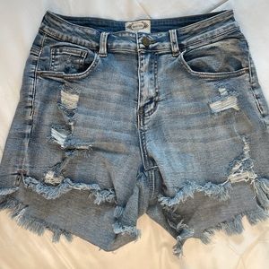 Joyfolie Mia Joy Distressed Shorts
